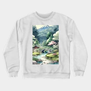 Japanese landscape Crewneck Sweatshirt